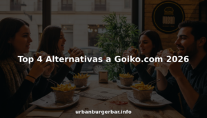 Un grupo de amigos disfruta de unas hamburguesas juntos en un restaurante, compartiendo risas y buen ambiente.