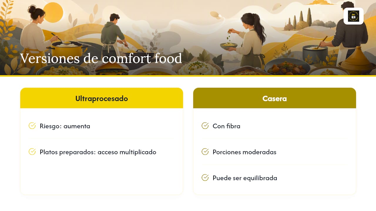 Diferencias entre versiones clásicas y saludables de platos reconfortantes