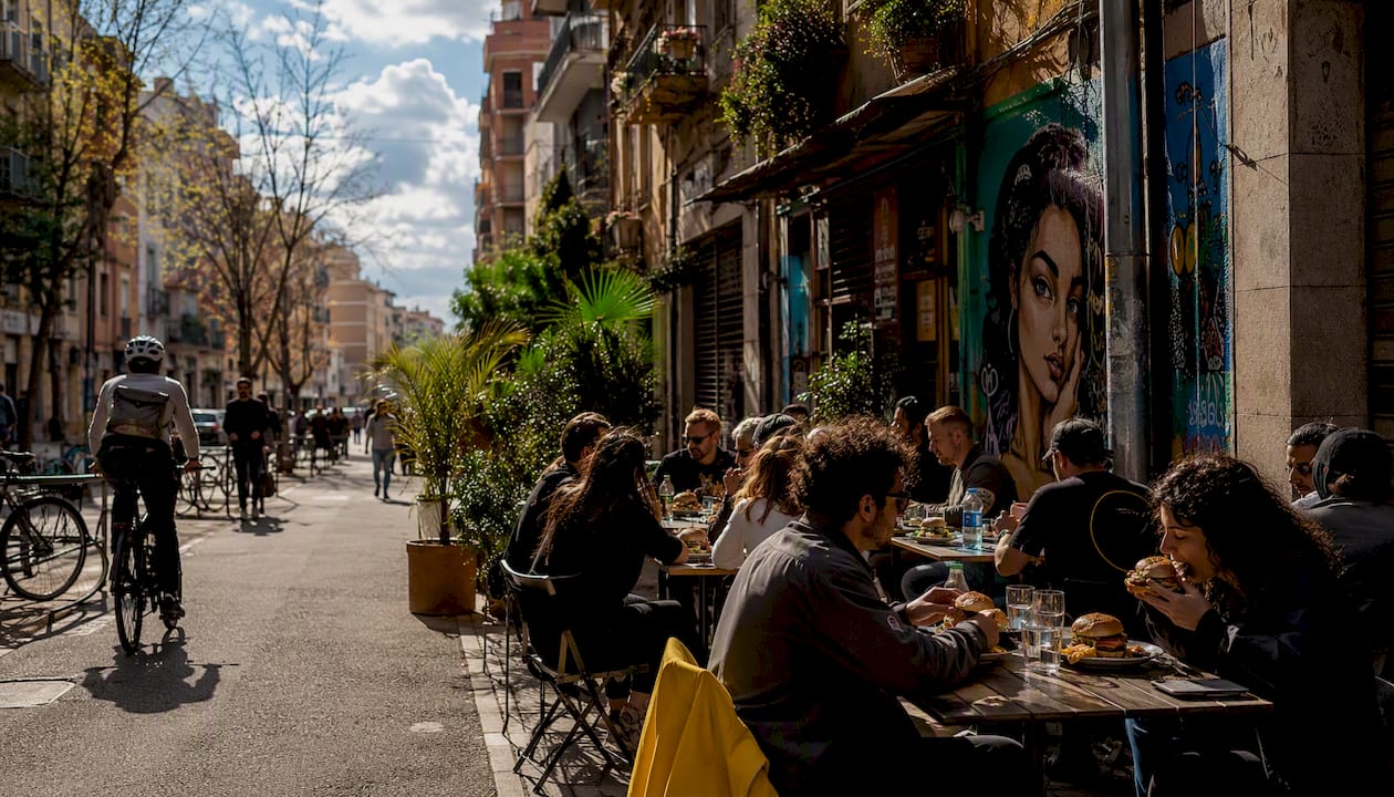 Barcelona desde el aire: los mejores locales de hamburguesas vistos a vista de pájaro