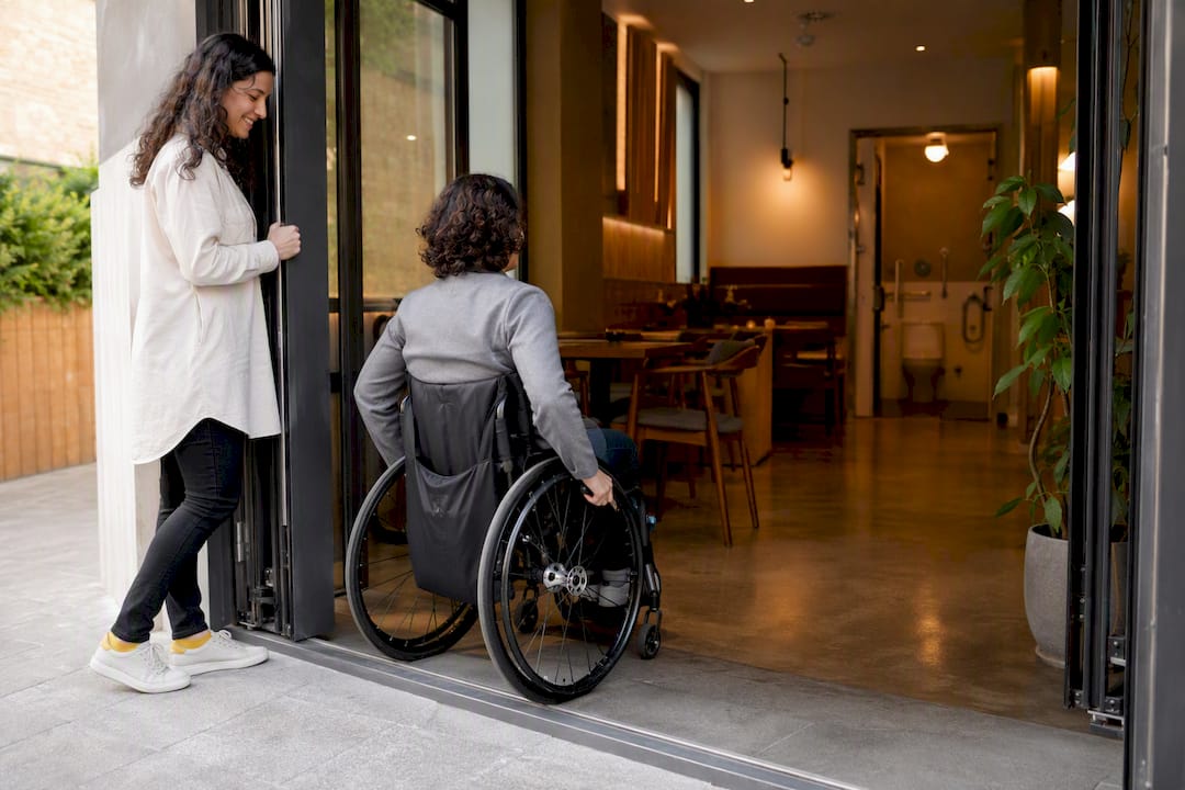 Acceso para silla de ruedas en restaurante