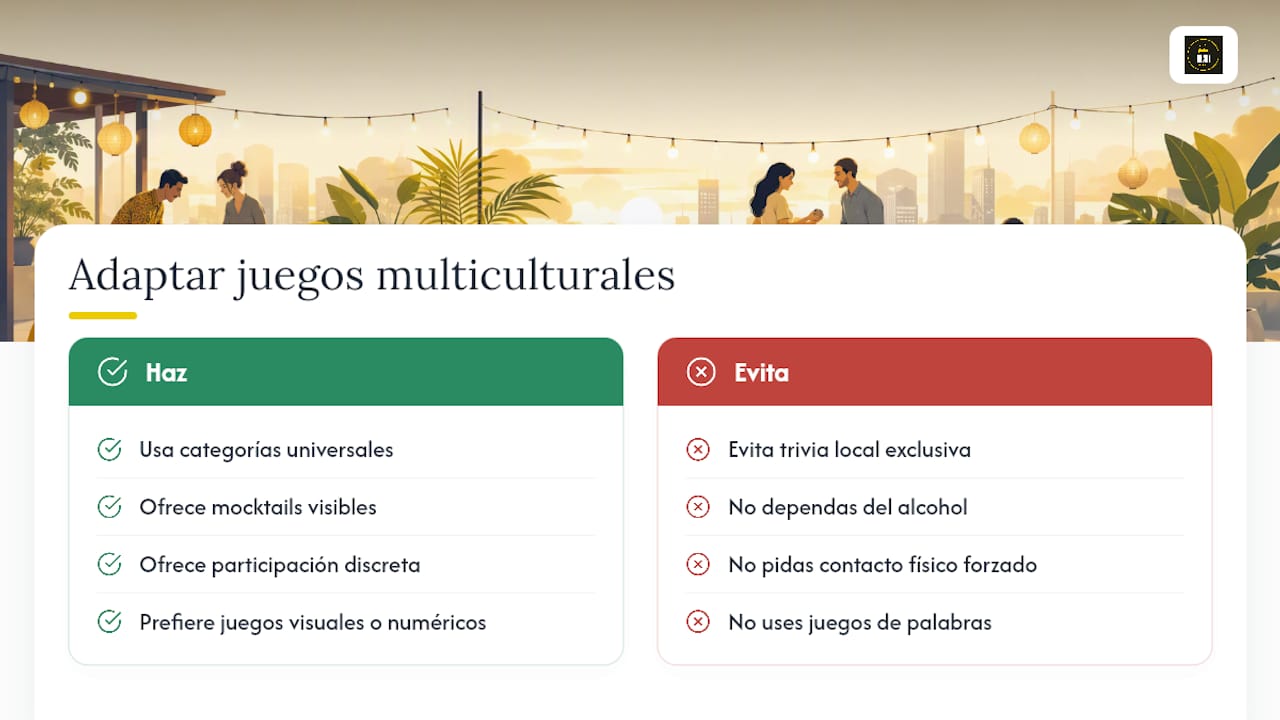 Cómo adaptar los juegos a un equipo culturalmente diverso — overview diagram