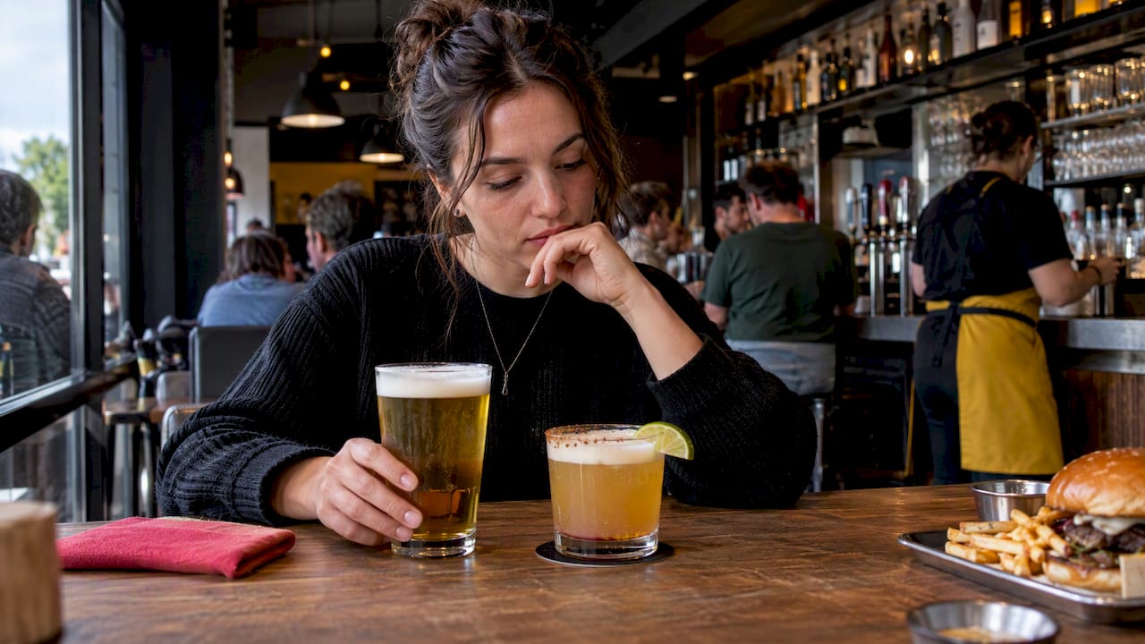 Comparativa entre cerveza y cócteles en Urban Burger Bar