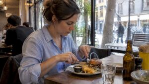 Comida rápida con hamburguesa en Barcelona