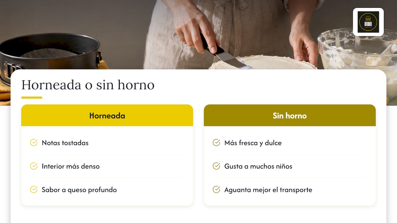 Diferencias entre cheesecake horneado y frío